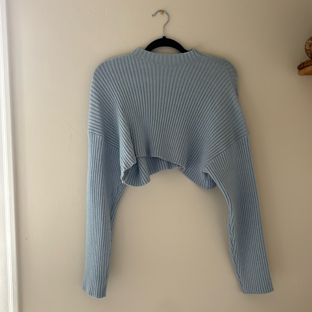 Crop Sweater - Light Blue